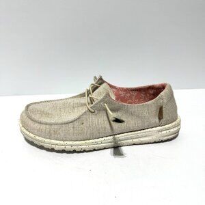 Hey Dude Womens Wendy Chambray Slip On Size 8